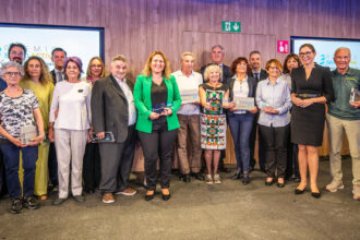 Participantes en la ceremonia de los Premios Salud Activa en Barcelona